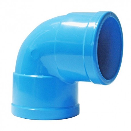 Codo PVC presión   75mm x 90°
