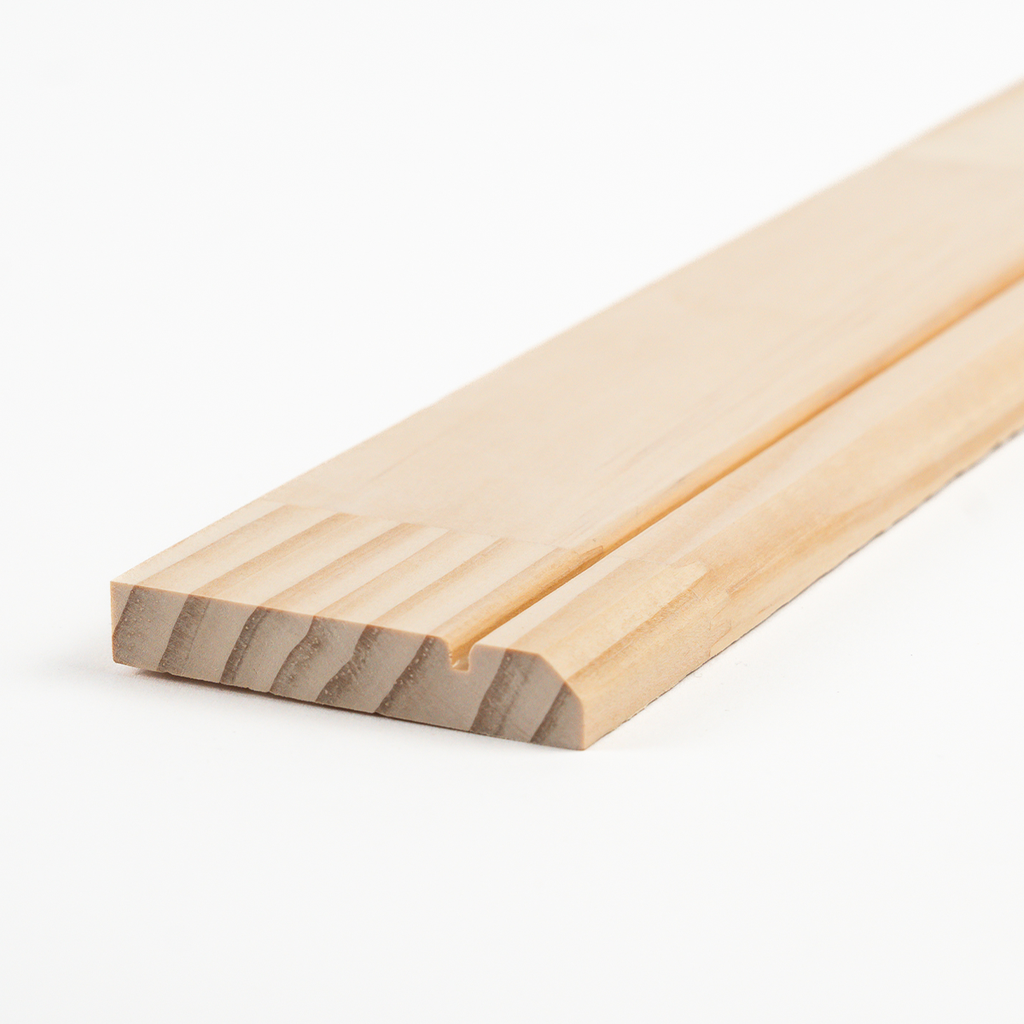 Moldura madera Guardapolvo Chaflan canteria 13 x 42 x 3 Mts