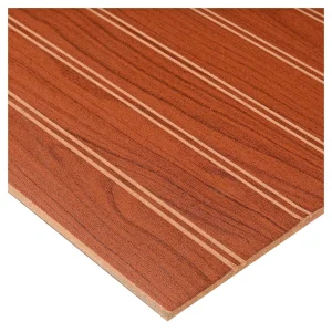 Placa MDF ranurado pintado Cerezo 1.22 x 2.44  Mts Masisa