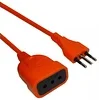 Alargador eléctrico naranjo 10 mts 10A Ekoline