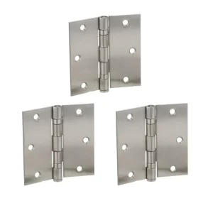 Bisagra 3.5 x 3.5´´x 2,2mm c/rodamientos Plata 3 unidades Odis