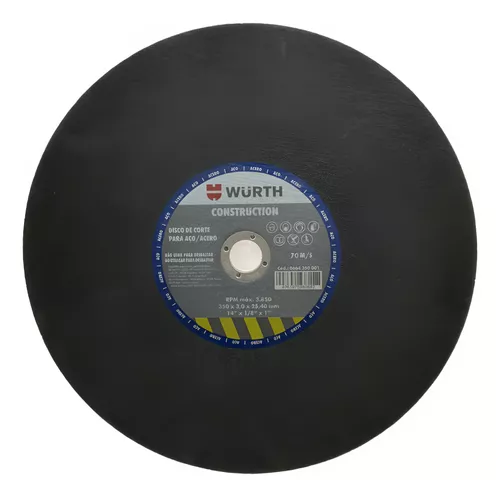 Disco de corte para metal 14´´ Wurth