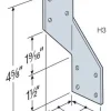 Amarra antisísmica y antiviento H3 Simpson Strong-Tie