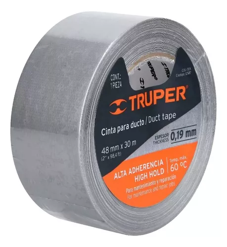 Cinta ductos 48mm x 30 mts Truper