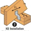 Amarra antisísmica y antiviento H3 Simpson Strong-Tie