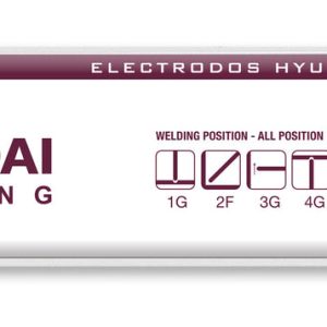 Envase de electrodos Hyundai E7018 de 1/8 pulg, 1 kg