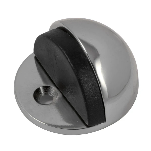 Tope puerta 1/4 esfera plata Odis