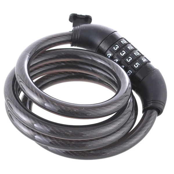 Candado bici con clave cablelock 120 cms negro Odis