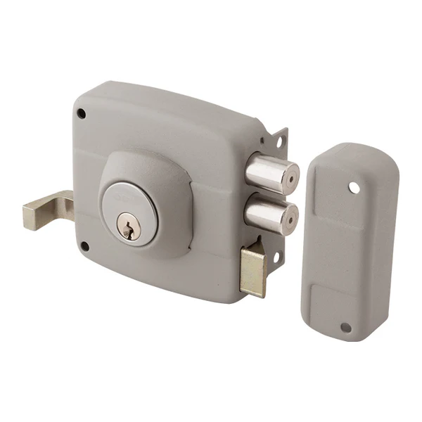 Cerradura sobreponer 391 gris Odis