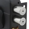 Cerradura sobreponer 323 negra Odis