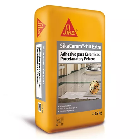 Sika ceram 110 extra adhesivo porcelanatos saco 25kg