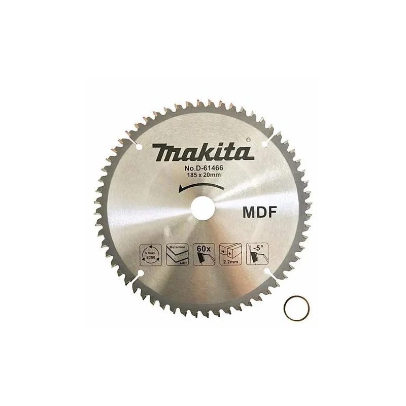Disco sierra 7 1/4´´ 60 dientes eje 20mm c/buje Makita
