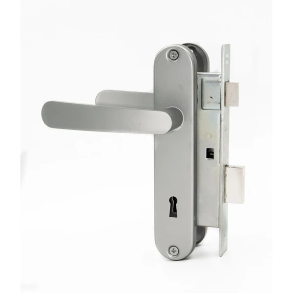 Cerradura embutida con manilla dormitorio/oficina Somona 7040 plata Odis