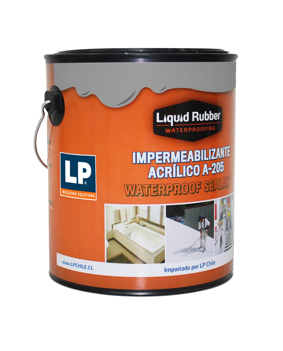 Impermeabilizante Rubber Gris (A-205) Galon 3.78 Lts  Luisiana Pacific