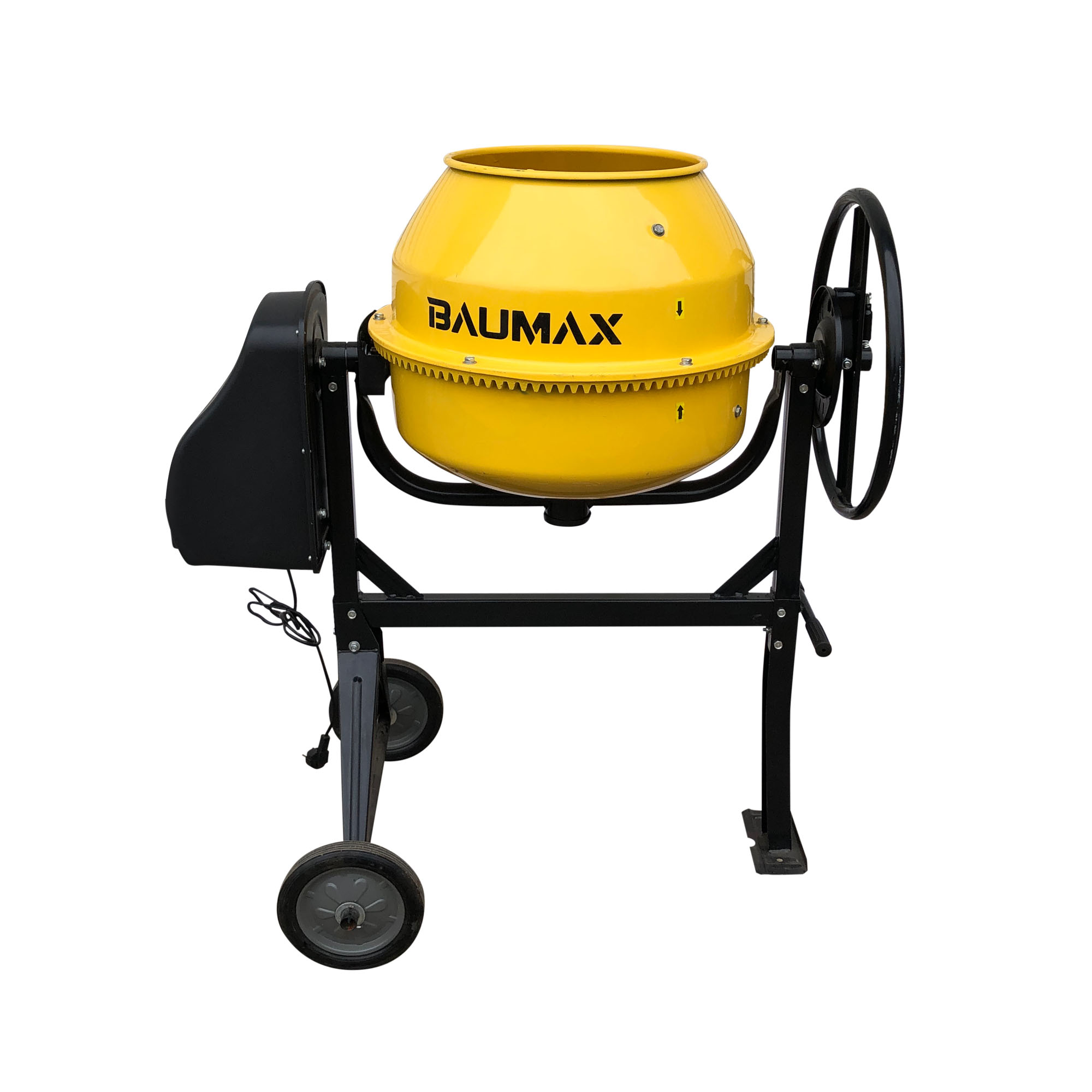 Betonera volteo 210 litros BAUMAX amarilla  Emaresa
