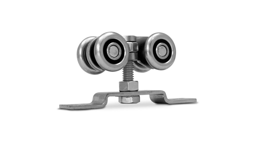 Corredera D-100 2 unidades acero cincado para riel U100 Ducasse