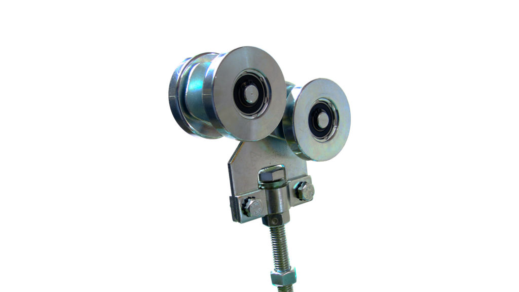 Corredera D 1000-02 acero cincado para riel U700 Ducasse