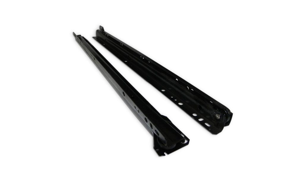 Par corredera SBP para cajón con polín 40cm negro Ducasse