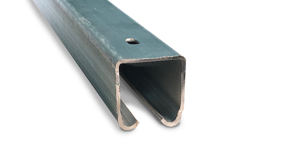 Riel portón U100 35x32x11mm 1.4mm x 6mts acero galvanizado Ducasse