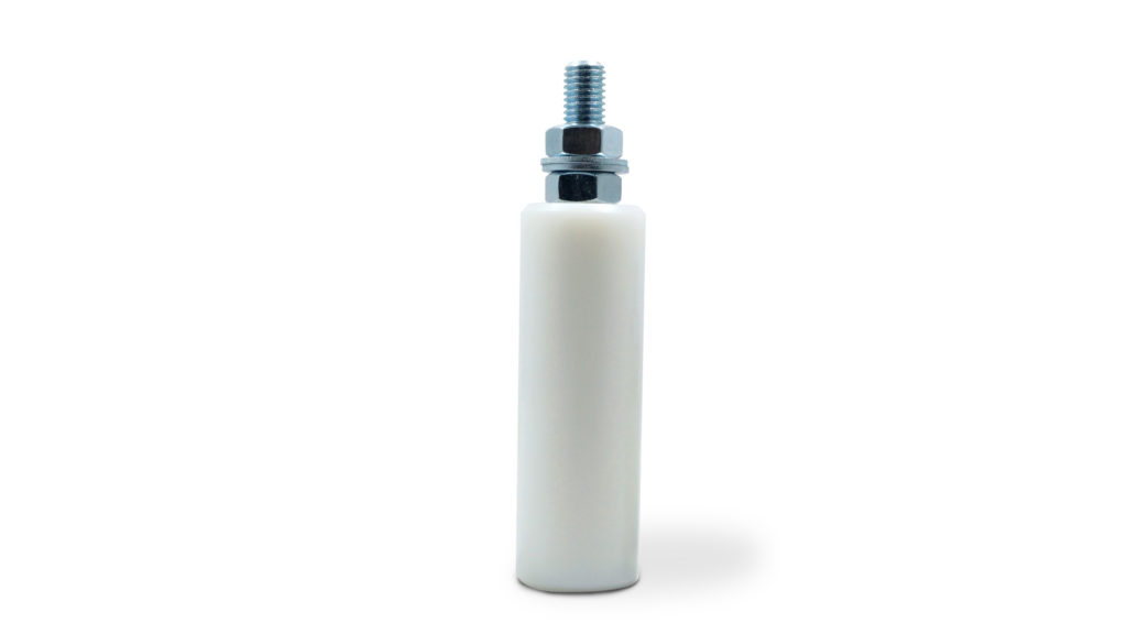 Guia simple roller nylon blanco 40mm x 120mm Ducasse