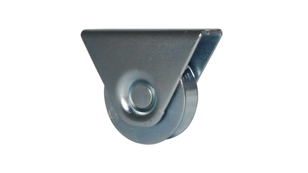 Rueda portón 100mm c/placa 300kg carga x rueda 1Pz Ducasse
