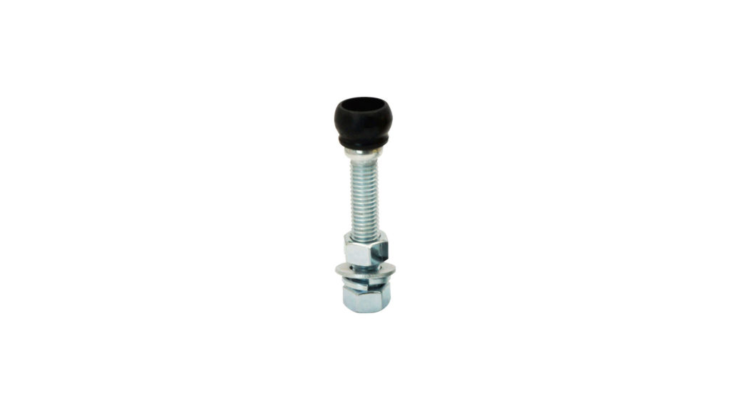 Guia porton simple 25x75mm nylon negro Ducasse