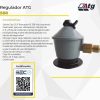 Regulador gas para cilindro de 5, 11 y15 kilos (hilo izquierdo 3/8) 588T ATG