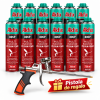 Kit 12 espumas poliuretano 750 ml Akfix + pistola de regalo