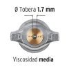 Pistola pintar de gravedad 1.7mm baja presión (13061) Truper