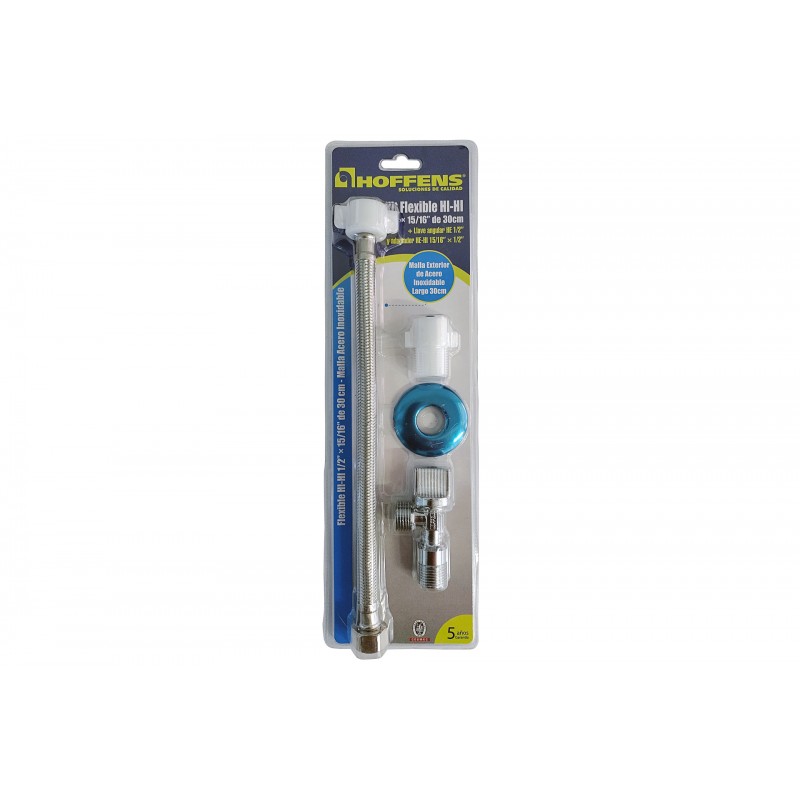 Kit Llave Angular + Flexible Hoffens