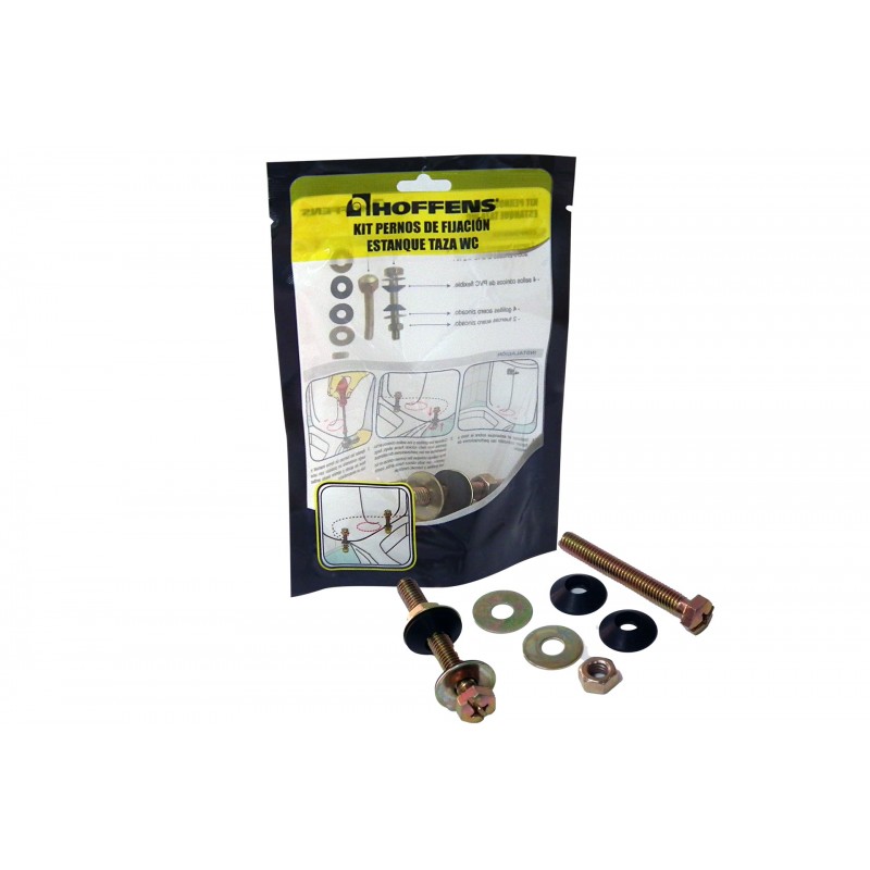 Kit Pernos de Fijación Estanque Taza WC (Caupolicán) Hoffens