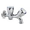 Llave lavadero doble HE entrada 1/2" y 2 salidas 3/4" Hoffens