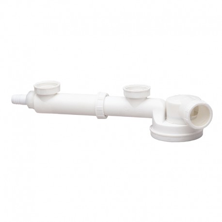 Sifon Lavaplatos 2 Taza 1 1/2  Salida Orientable Hoffens