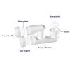 Sifón Tina /receptáculo salida  1 1/2" Orientable Hoffens