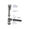Sifón Urinario Cromado Salida Recta 40 mm Hoffens