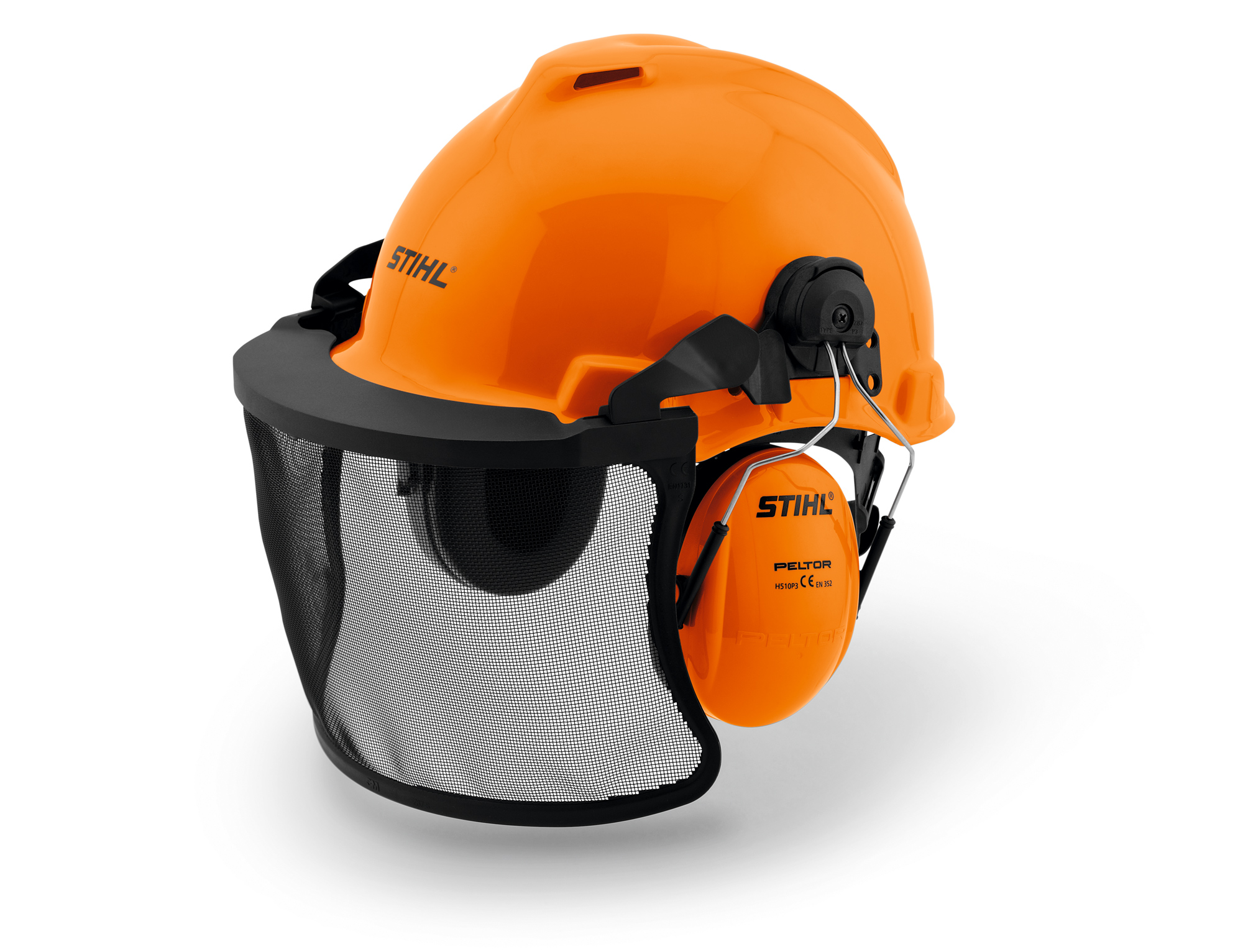 Casco seguridad para motosierra con pantalla y orejeras Sthil