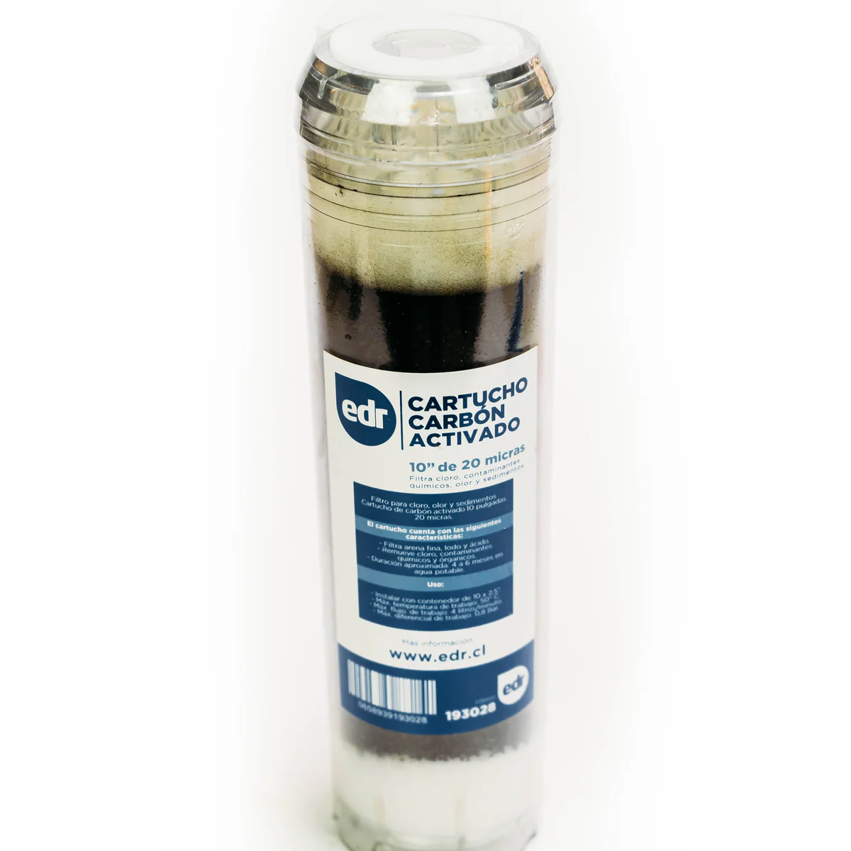 Cartucho para filtro 10'' carbon activado EDR