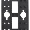 Broche bisagra rectangular para malla  raschel