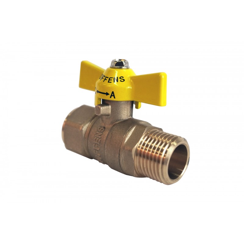 Llave paso gas HI-HE 1/2 multimarca certificada