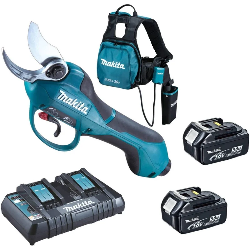 Tijera Podadora inalámbrica 2 baterías 5AH + cargador (DUP361RM2) Makita