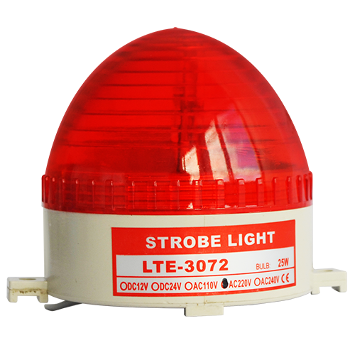 Baliza destello roja LED 220V 50 Hz