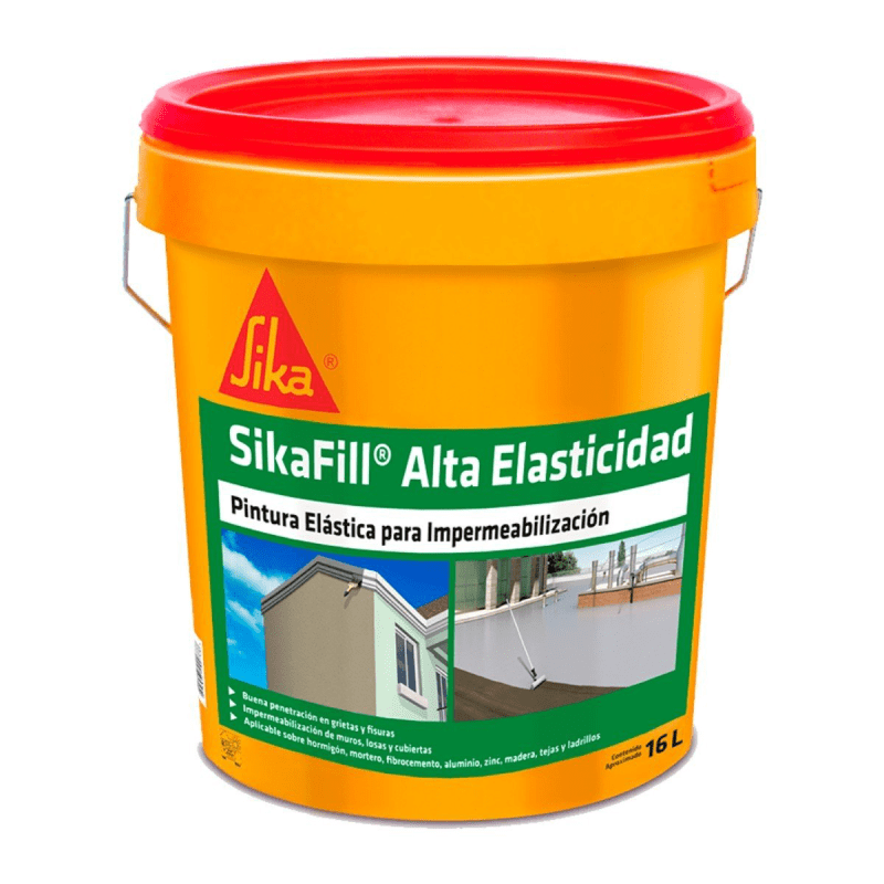 SikaFill Alta Elasticidad (membrana liquida impermeable para cubiertas) 16 Litros Sika