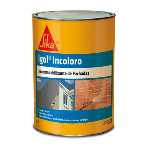 Sika Igol incoloro (Impermeabilizante de fachadas) 3 Lt