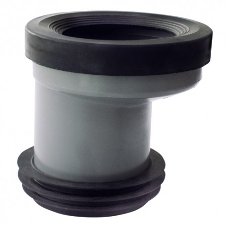 Manguito WC con Junta y Adaptador 110mm Excéntrico Hoffens