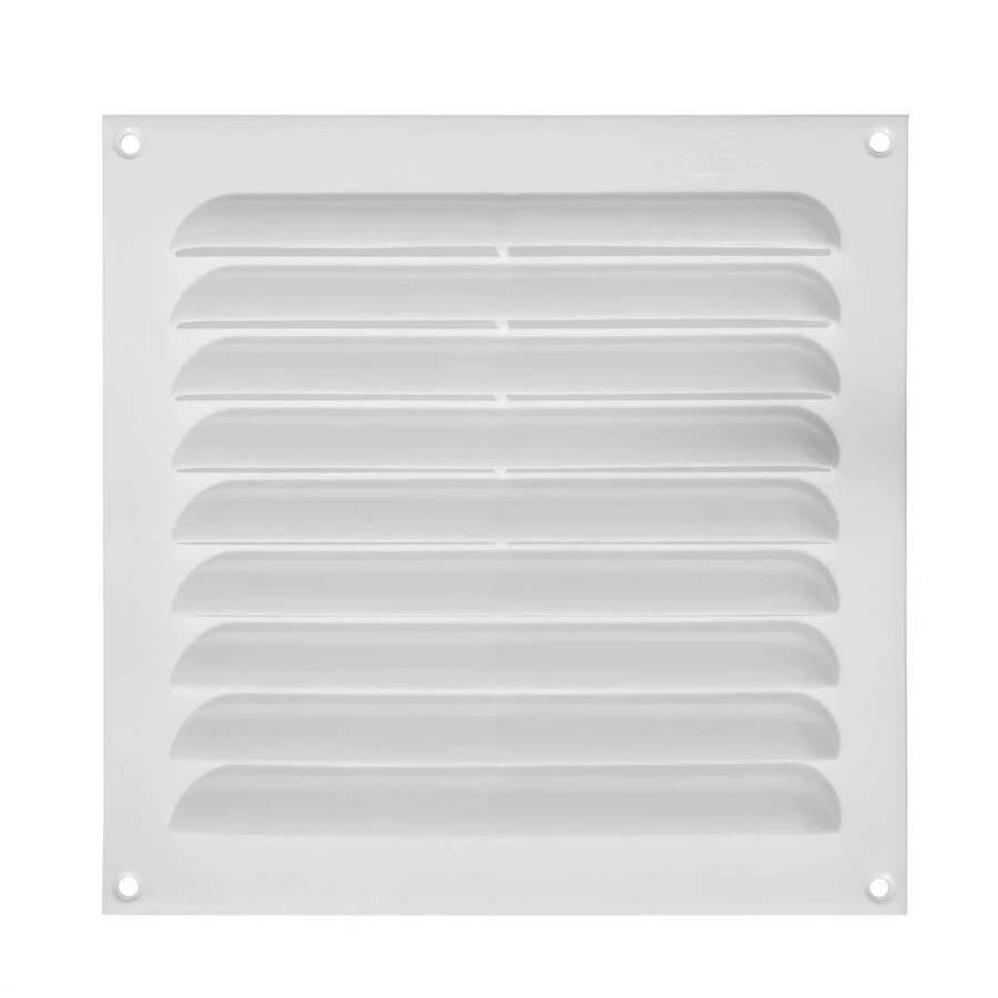 Celosía plana 20 x 20 cms PVC blanca DVP