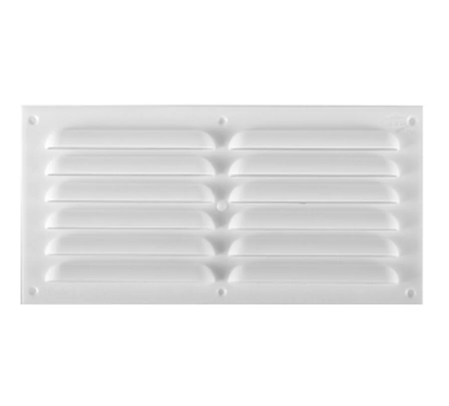 Celosía plana 30 x 15 cms PVC blanca DVP