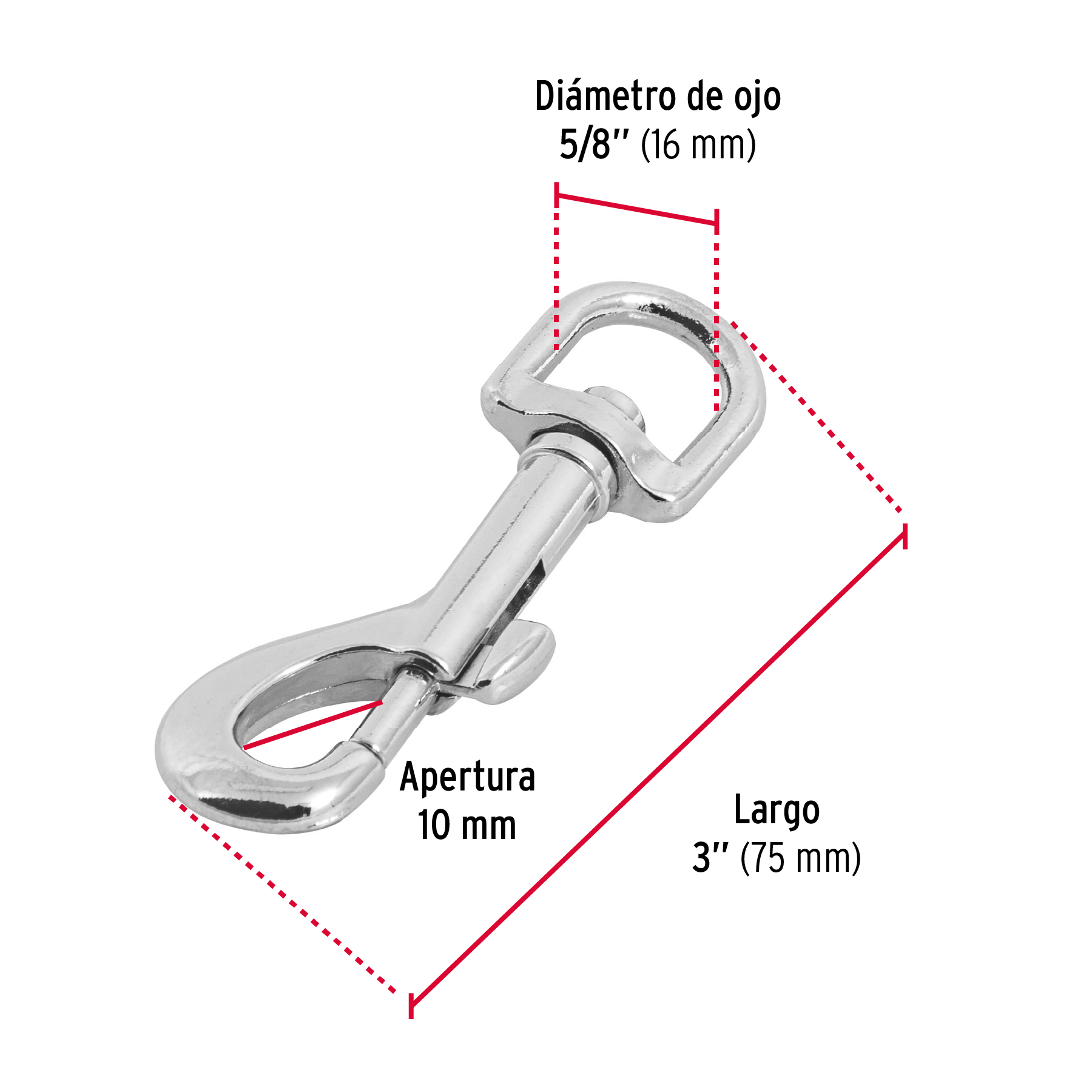 Bandola destorcedora 3 1/2´´ 100Kg (44031) Fiero