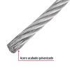 Cable acero sin forro 1/8´´ (3mm)  (44205)  x metro