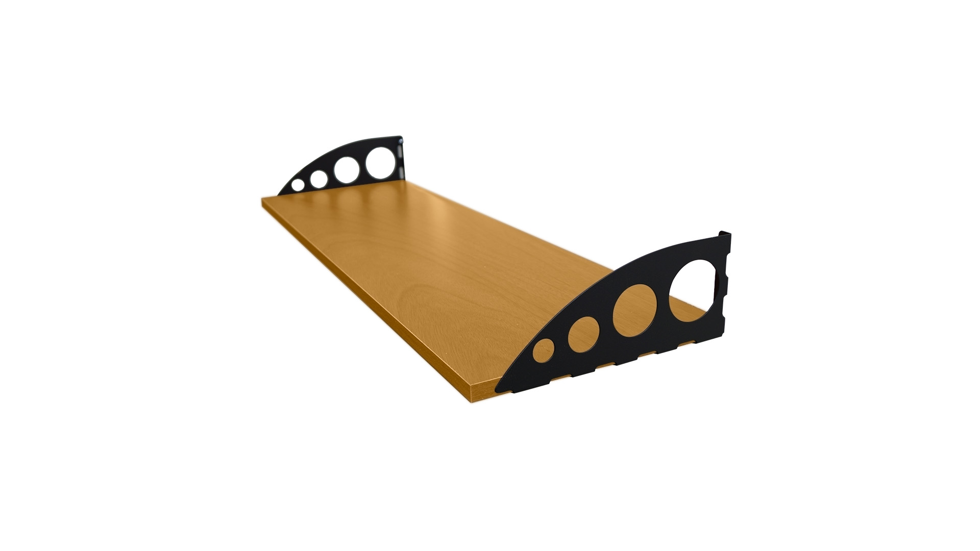 Kit repisa Matisse negro/coigue 800x250x15mm Ducasse