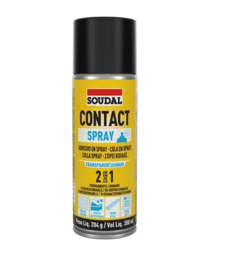 Adhesivo de contacto en spray 300ml Soudal